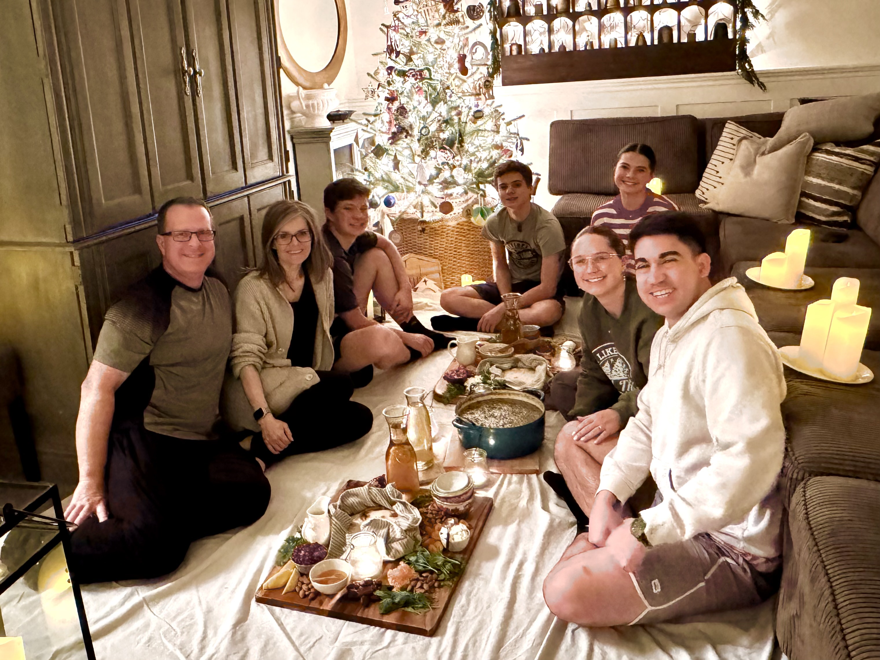 The Toone family gathered for the holidays