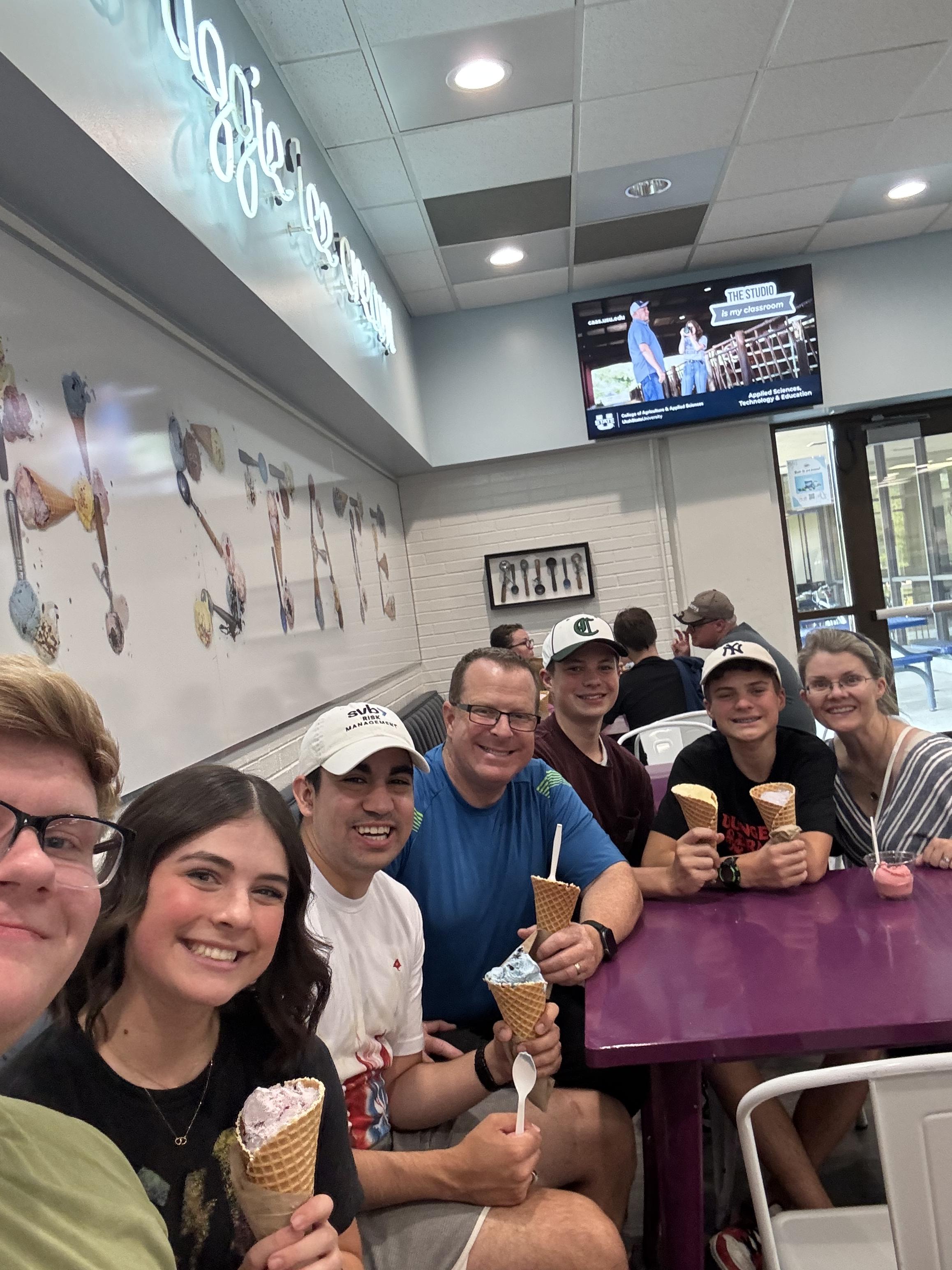Toone family ice cream outing